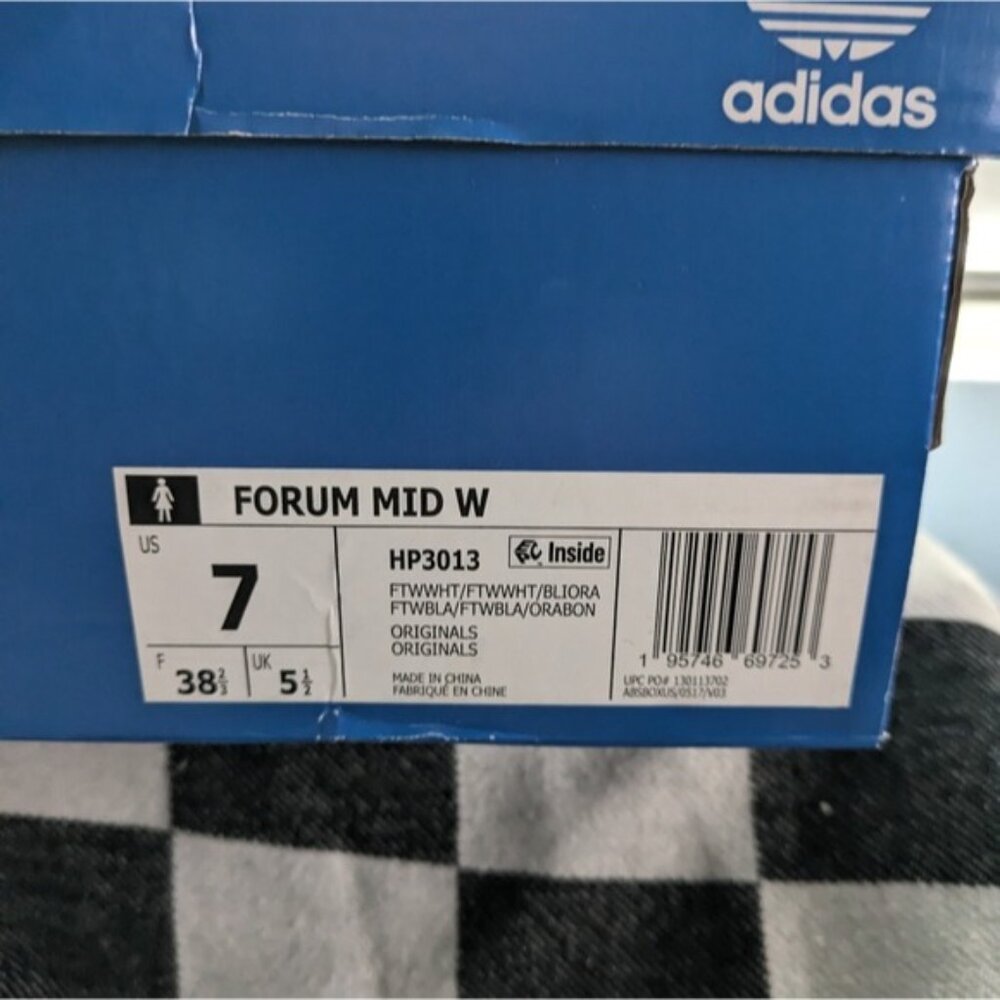 Adidas Women's Forum Mid Originals White Yellow Pink HP3013 Strap Pastel 032026 - Picture 12 of 14